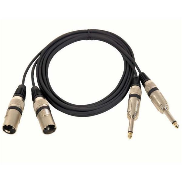 2 x Xlr Erkek 2x6.3mm Mono Kablo 2 Metre
