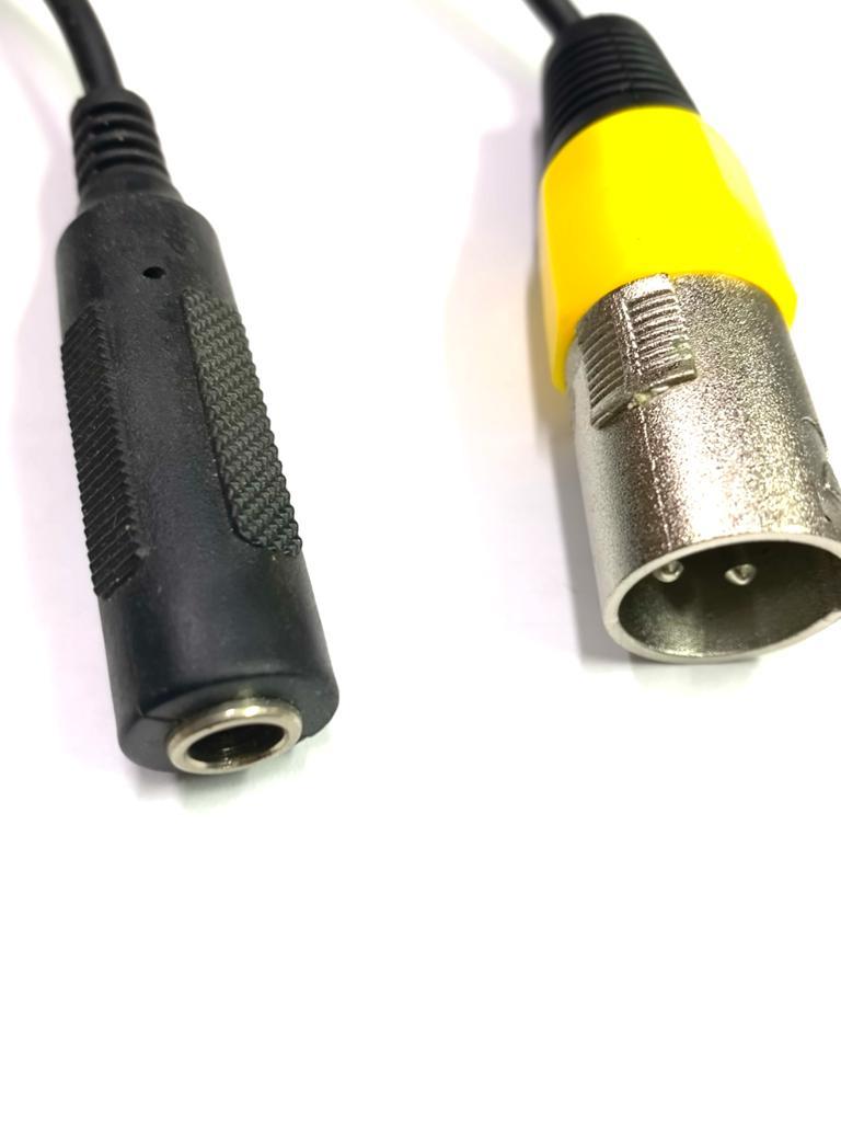 Xlr Erkek - 6.3mm Mono Dişi Çevirici Kablo