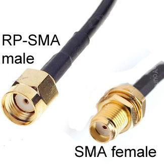 Sma Dişi-RpSma Erkek Kablo 1 metre