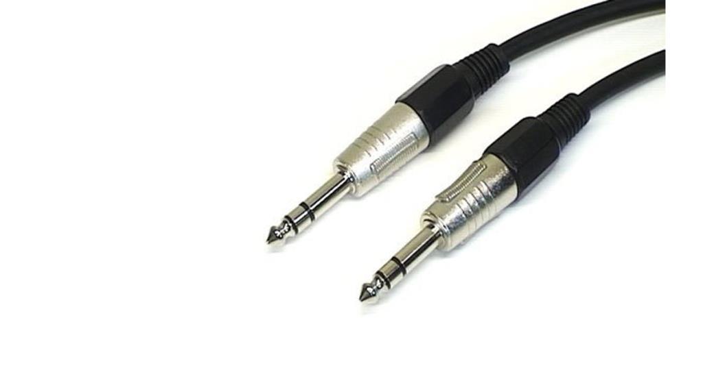 6.3 mm Erkek-Erkek  Stereo Trs Kablo 2 Metre