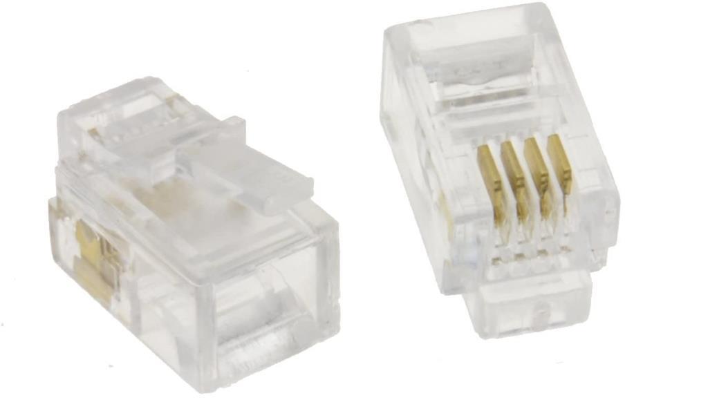 4p/4c Rj9 Jack 4 pin 100 adet