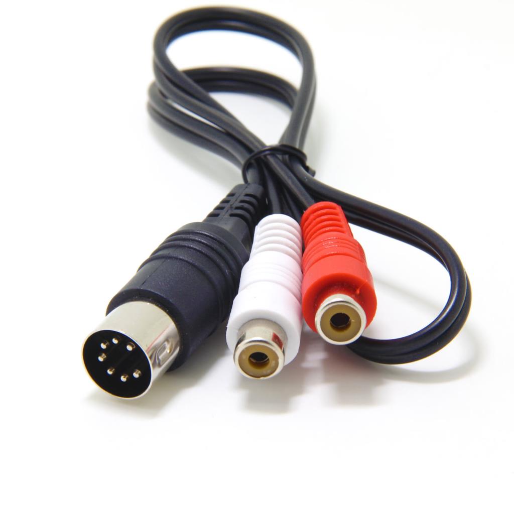 7 Pin Din Rca Çevirici Kablo