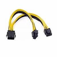 8 Pin ��lemci-Cpu Y Kablo Splitter