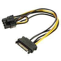 Sata to 8 pin PCI-E Ekran Kart� G�� �evirici Kablo