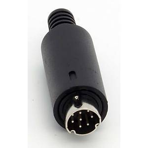 8 pin mini din erkek konnekt�r
