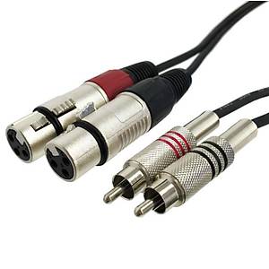 2 Rca - 2 Xlr Di�i Kablo 3 Metre