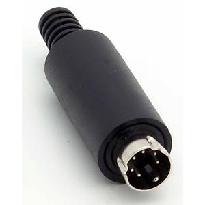 6 pin mini din erkek konnekt�r