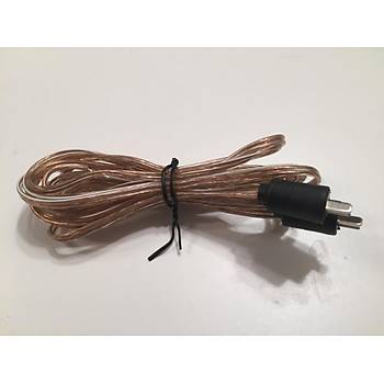 2 Pin Din Alman Tip Erkek-Erkek Hoparl�r Kablosu 5 Metre