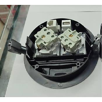 Masa st Priz Siyah+ 2 Ad. Priz+1 Ad. Usb+1 Ad. Ethernet Gei