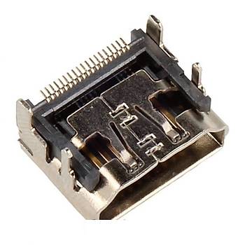 HDMI Di�i Soket 19 Pin Kart Tipi 90 Derece