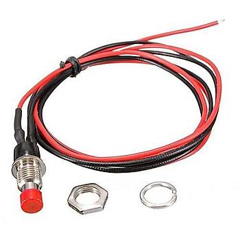 10 mm Metal Buton Kablolu 