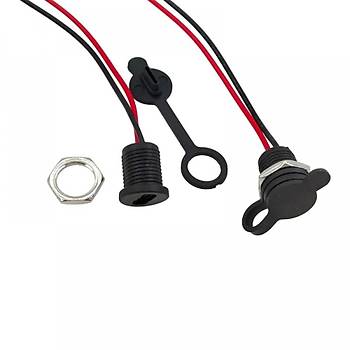Panel Montajl USB C Dii Konnektr - JST-PH-2.0 Konnektr k - Siyah