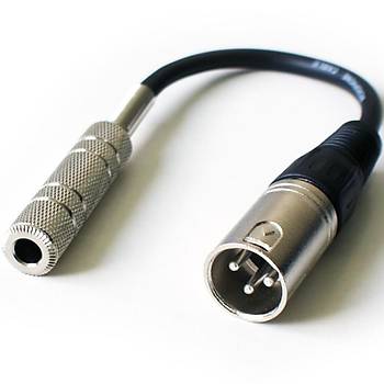 Xlr Erkek-6.3 mm Di�i �evirici Kablo