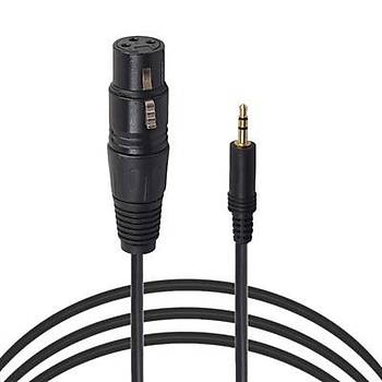 3.5 mm Stereo Erkek to Xlr Di�i Kamera Mikrofon Kablosu 5 metre