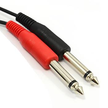 3.5 mm Stereo to 2x6.3 mm Mono Kablo 3 metre