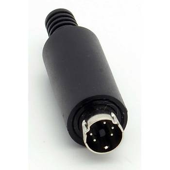 5 pin mini din erkek konnektr
