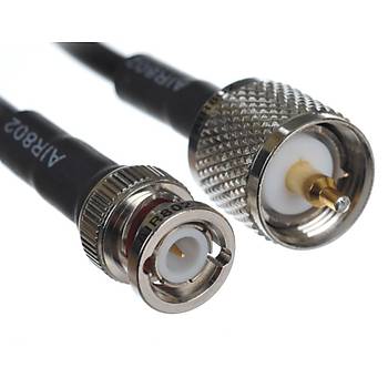 Pl-259 Uhf Erkek-Bnc Erkek Kablo 10 Metre
