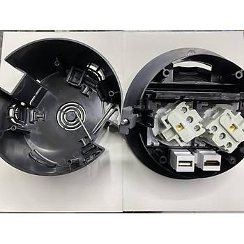 Masa st Priz Siyah+ 2 Ad. Priz+1 Ad. Hdm+1 Ad. USB Gei