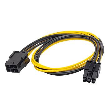 6 pin PCI-E ekran Kart power uzatma kablo 45 cm