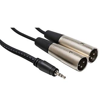 3.5 mm Stereo Erkek- 2 Xlr Erkek Kablo 5 metre