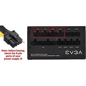 8 Pin - 2x8 Pin Pc�-e Mod�ler Power Kablosu