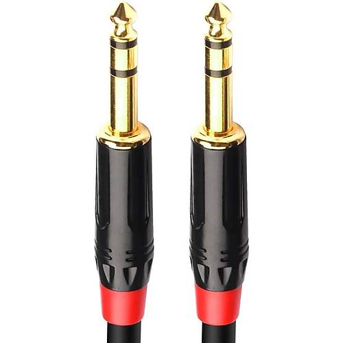 6.3 mm Trs Stereo Erkek-Erkek Kablo 1 metre