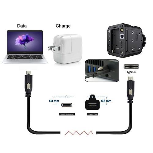 USB 3.1 Type-C to USB Type-C Kilitli Veri G�� Kablosu 3 metre
