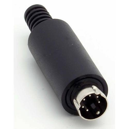 6 pin mini din erkek konnekt�r