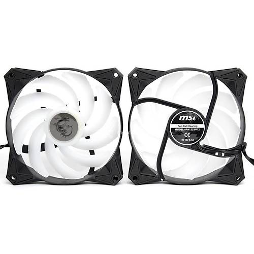 MSI Argb 120mm Fan 4pin Pwm + 5v 3pin - Apa1225m12 Mag 240r 360)