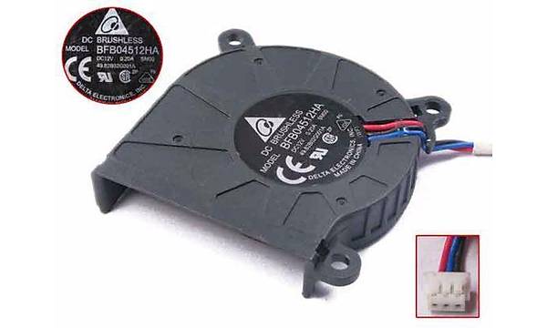 Salyangoz fan 45x45x10 mm 12 volt 0.20 amper