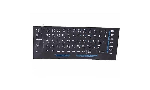 ADDISON 300168 ARAPA Q SYAH KLAVYE STIKER