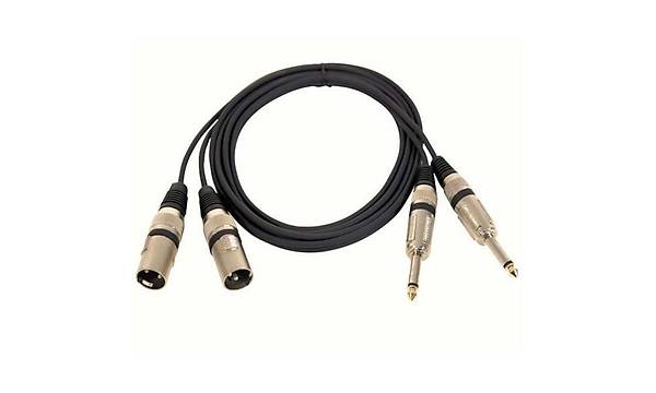 2 x Xlr Erkek 2x6.3mm Mono Kablo 3 Metre