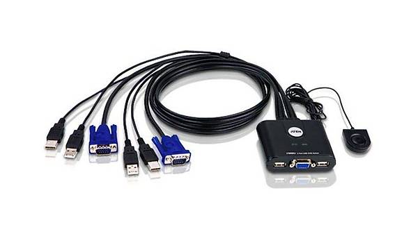 Aten CS22U 2 Port Mini USB Kvm Switch+Kablo