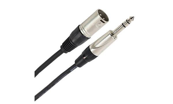 6.3 mm Erkek- Xlr Erkek  Stereo Trs Kablo 2 Metre
