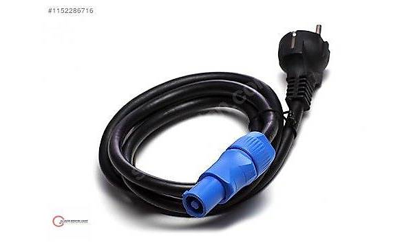 Powercon 220V Kablo 2 Metre 3x1.5 mm