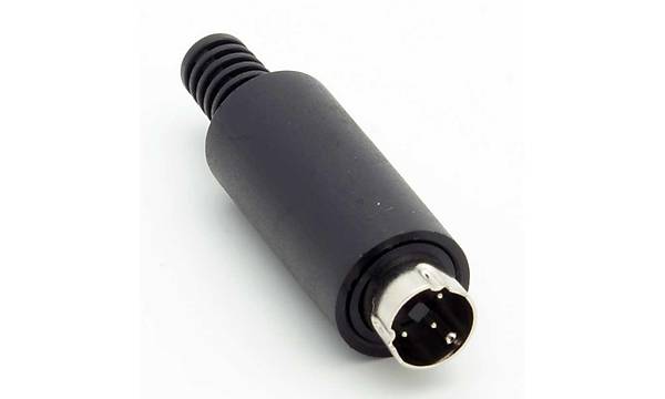 3 pin mini din erkek konnektr