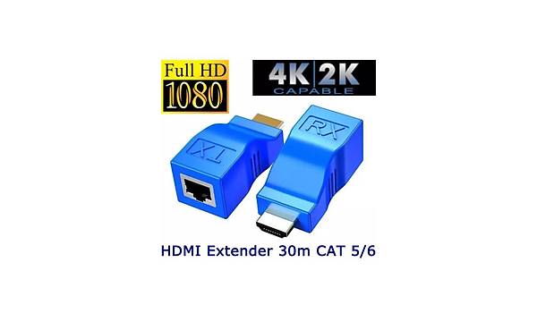 HDMI Extender 4K 3D RJ45 Cat6 ile 30M HDMI Uzatc