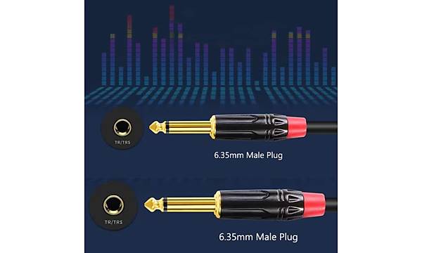 6.3 mm Mono Enstrman Kablo 50 cm
