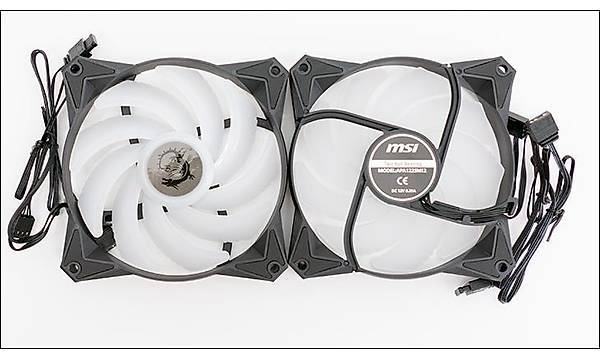 MSI 120mm Fan 4 pin Pwm + 5v 3pin - Apa1225m12 Mag 240r 360)