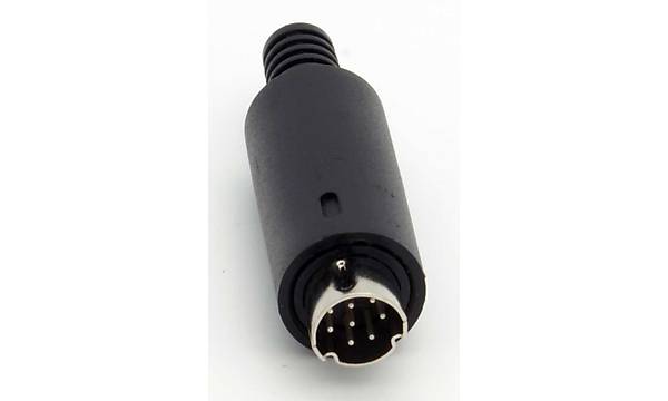 8 pin mini din erkek konnektr