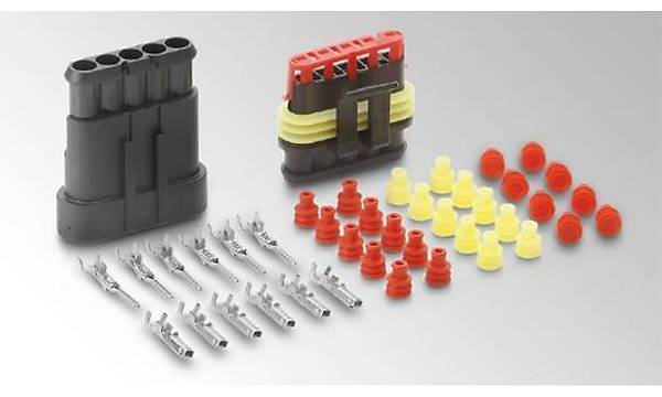 5 Pin Sperseal Su Geirmez Ara Konnektr Dii-Erkek 15 mm