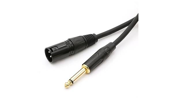 Enstrman Gitar Kablosu XLR Erkek 6.35mm  Erkek Kablo 5 metre Yksek Kaliteli Kablo