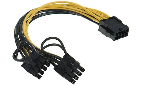 8 pin cpu - 2x8 pin Pc-e evirici Kablo