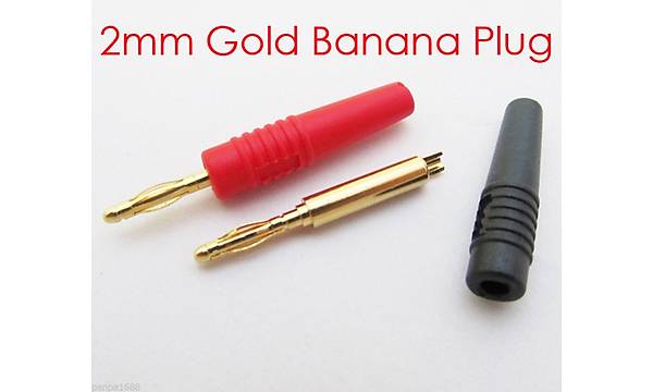 2 mm Banana Jack gold krmz-siyah