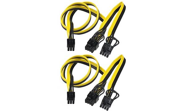 6 Pin - 2x8 Pin Pc-e Modler Power Kablosu 