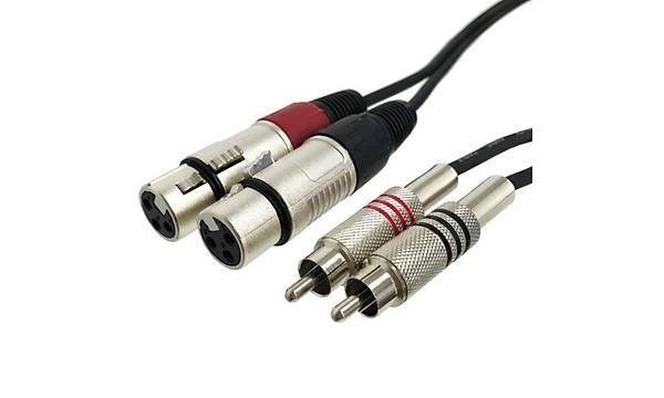 2 Rca Erkek- 2 Xlr Dii Kablo 3 metre