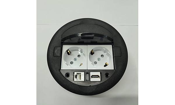Masa st Priz Siyah+ 2 Ad. Priz+1 Ad. Hdm+1 Ad. Ethernet Gei