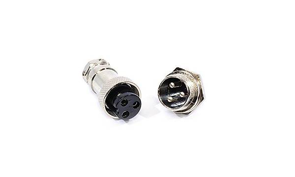 3 Pin Mikrofon Mice Konnektr dii-erkek 8mm