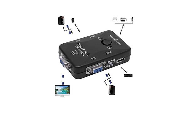 2 Port USB Switch 