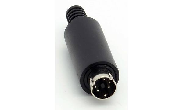 5 pin mini din erkek konnektr